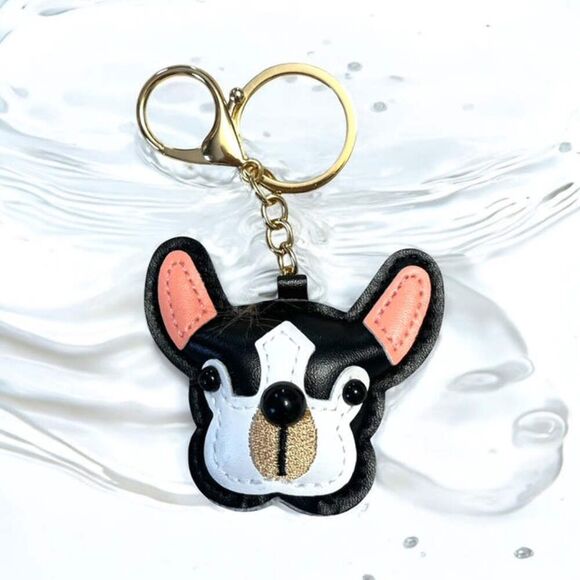 French Bulldog Keychain – Cute Leather Dog Charm - Picture 1 of 3